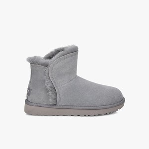 Ugg Classic Mini Fluff High-Low Klassiska Stövlar Dam Grå (326071BCO)